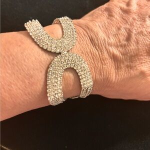 Dazzling Silver Crystal Bracelet